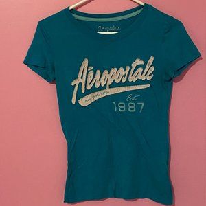 Blue Tee with Aeropostale logo